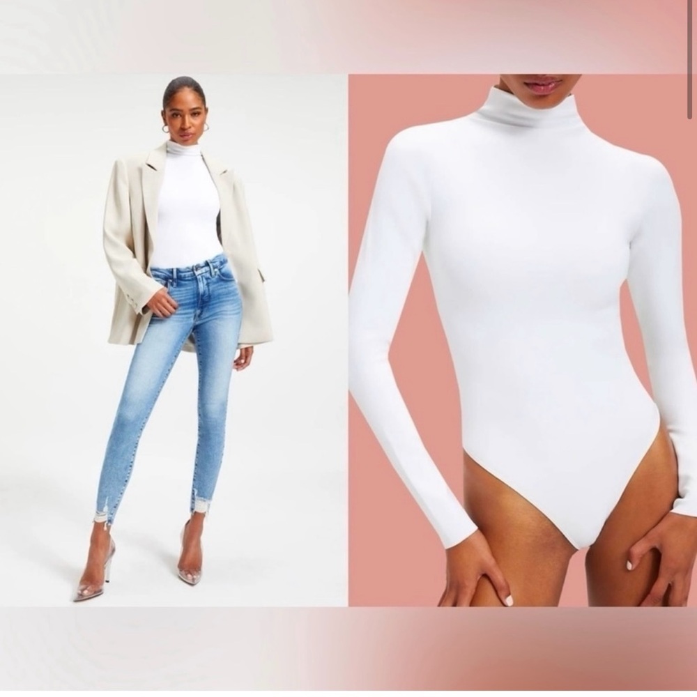 Brand new never tried on white scuba bodysuit.